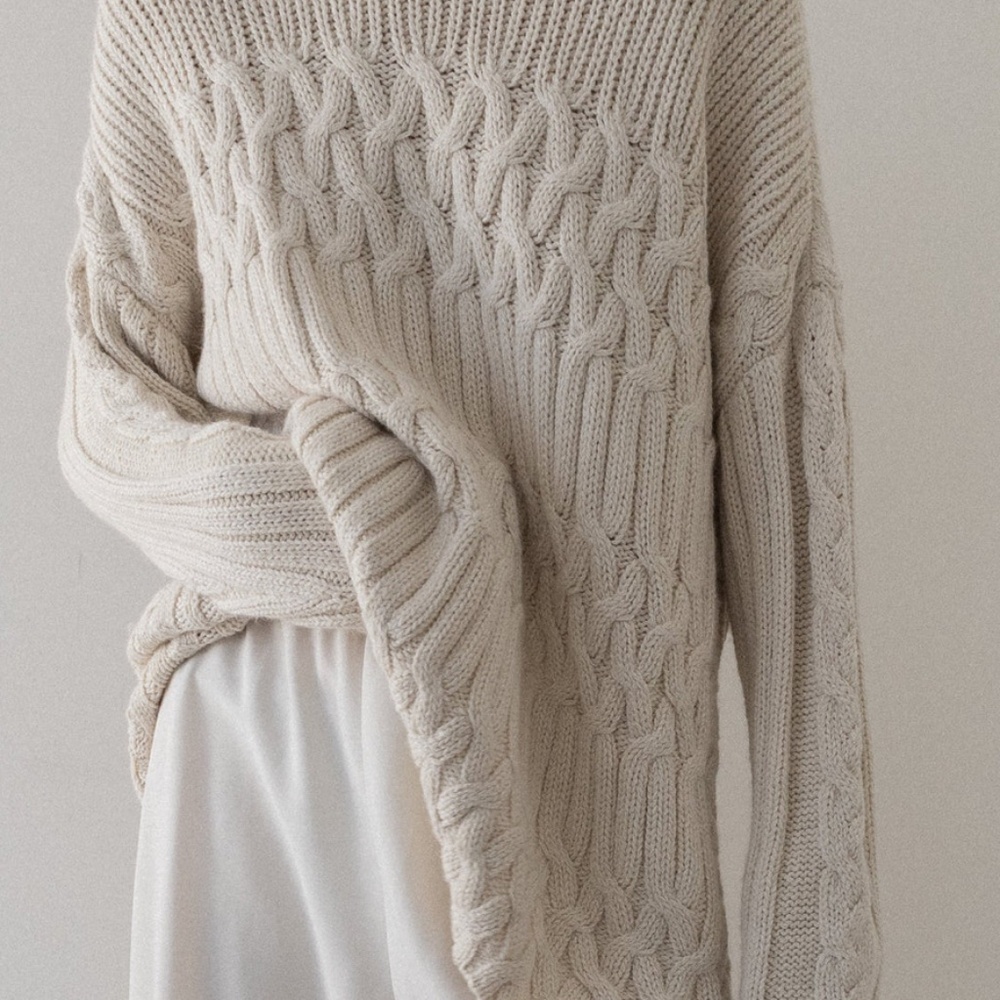 Laude the Label Heritage Fisherman Sweater- S